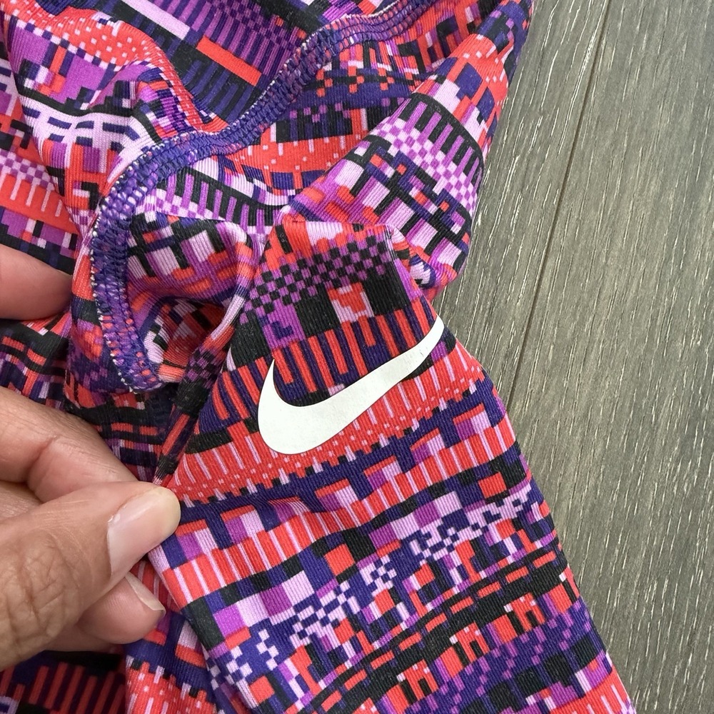 Nike Pro Dri Fit Running Shirt Half Zip Aztec Long Sleeve Womens S Athleisure - Picture 2 of 9